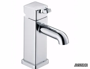 MARK II - Countertop chromed brass washbasin mixer with aerator _ JUSTIME