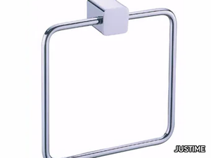 MARK - Chromed brass towel ring _ JUSTIME