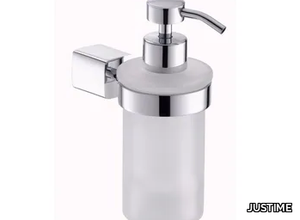 MARK - Wall-mounted glass Bathroom soap dispenser _ JUSTIME