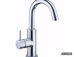 STILL ONE - Countertop stainless steel washbasin mixer _ JUSTIME