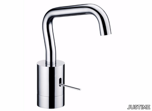 LUCKY 7 - Single handle chromed brass washbasin mixer with adjustable spout _ JUSTIME