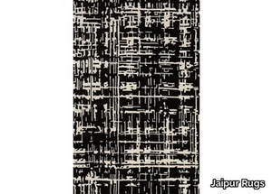 BAROQUE TAQ-266 Ebony/White - Rectangular handmade rug _ Jaipur Rugs