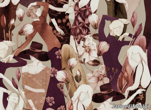 DEMETRA - Nonwoven wallpaper with floral pattern _ Jannelli&Volpi