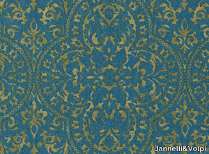 FREGIO ACCADEMIA - Damask textile effect vinyl wallpaper _ Jannelli&Volpi