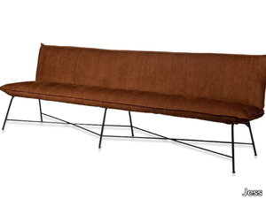 VIDAR - Fabric bench with back _ Jess