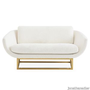 Beaumont Settee Olympus Oatmeal Varese Lichen