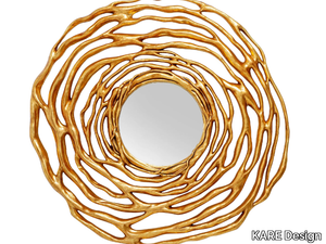 TWIGGY - Round mirror with polyresin frame _ KARE Design