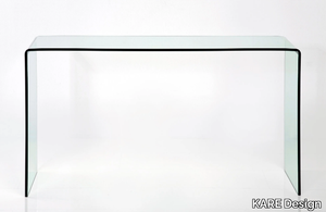 CLEAR CLUB - Rectangular glass console table _ KARE Design