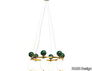 CHARLESTON - Glass and metal pendant lamp _ KARE Design