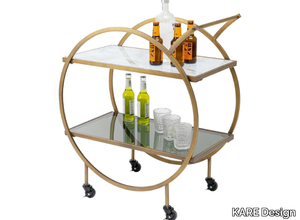 LOFT - Glass and steel drinks trolley _ KARE Design