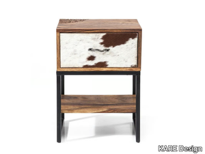 RODEO - Wooden bedside table with drawers _ KARE Design