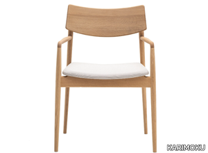 A-DC02 - Wooden chair with armrests _ KARIMOKU