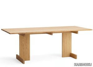 A-DT01 - Rectangular wooden dining table _ KARIMOKU