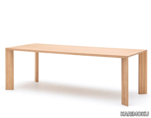 A-DT02 - Rectangular wooden dining table _ KARIMOKU