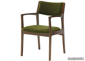 Fabric chair - Upholstered fabric chair with armrests _ KARIMOKU