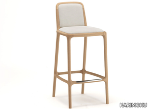 NF-BS02 - Wooden stool with footrest _ KARIMOKU