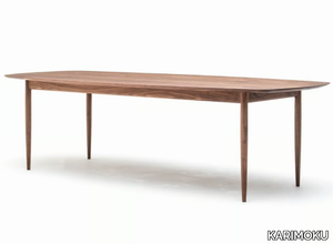 KUNST - Rectangular solid wood dining table _ KARIMOKU