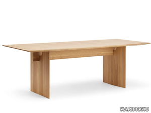 N-DT01 - Rectangular wooden dining table _ KARIMOKU