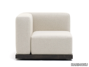 N-S02 - Modular fabric armchair with armrests _ KARIMOKU