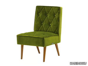 CAFE - Tufted upholstered fabric chair _ KARIMOKU