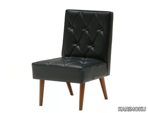 CAFE - Tufted upholstered vinyl leather chair _ KARIMOKU