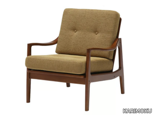 FRAME - Fabric easy chair with armrests _ KARIMOKU