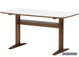 CAFE TABLE 1200 - Rectangular wooden high side table _ KARIMOKU