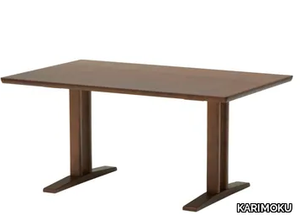 LD - Rectangular wooden dining table _ KARIMOKU