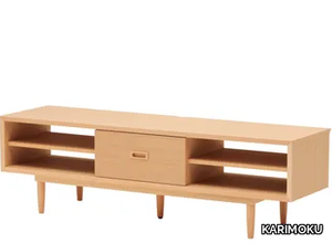 LOW BOARD 1500 - Low wooden TV cabinet with drawers _ KARIMOKU