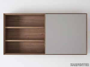 TAYLOR - Rectangular wall-mounted mirror with cabinet _ KARPENTER