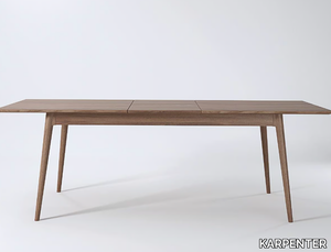 VINTAGE - Extending rectangular wooden living room table _ KARPENTER
