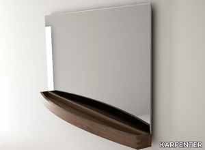 MILES - Rectangular wall-mounted mirror with cabinet _ KARPENTER