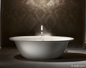 ELLIPSO DUO OVAL FREESTANDING - Freestanding oval enamelled steel bathtub _ Kaldewei