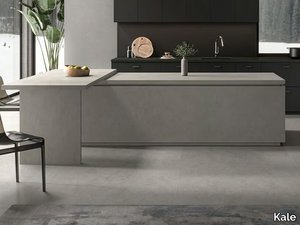 LUXURY CEMENT GREY - Porcelain stoneware furniture foil / kitchen worktop _ Kale