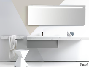 KUT 04 - Wall-mounted vanity unit with drawers _ Karol