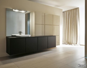 URBAN CHIC 05 - Wall-mounted vanity unit with doors _ Karol