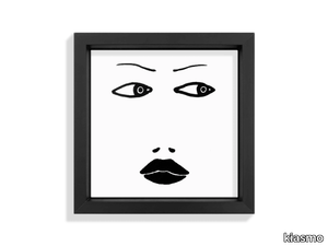 FACES III - Ceramic tile with frame _ kiasmo