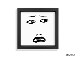 FACES VI - Ceramic tile with frame _ kiasmo