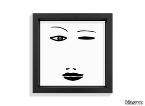 FACES X - Ceramic tile with frame _ kiasmo