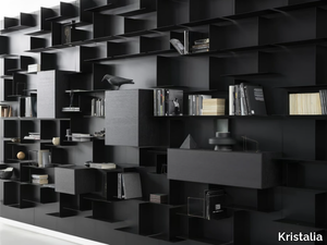 AVENUE LIBRARY - Wall-mounted metal bookcase _ Kristalia