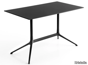 ELEPHANT - Rectangular drop-leaf die cast aluminium table _ Kristalia