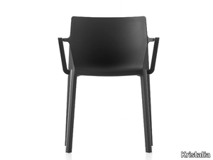 LP - Stackable polypropylene chair with armrests _ Kristalia