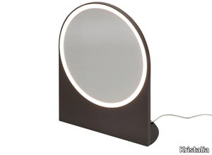 NOVEL - Table-top mirror with integrated lighting _ Kristalia