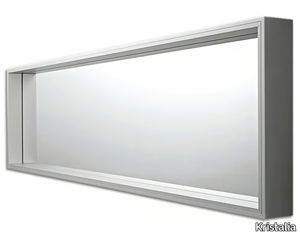 EXTRA LARGE - Wall-mounted framed rectangular mirror _ Kristalia