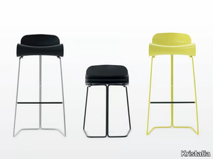 BCN - Sled base synthetic material stool _ Kristalia