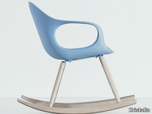 ELEPHANT ROCKING - Rocking polyurethane chair with armrests _ Kristalia