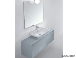 METROPOLIS 22 - Wall-mounted vanity unit with drawers _ LASA IDEA