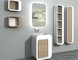 UnopuntoZero COMP 1 - Floor-standing vanity unit with cabinets with drawers _ LASA IDEA