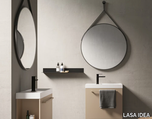 MAKE 23 - Wall-mounted wooden vanity unit with drawers _ LASA IDEA