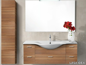 VANITY 11 - Wall-mounted vanity unit with drawers _ LASA IDEA